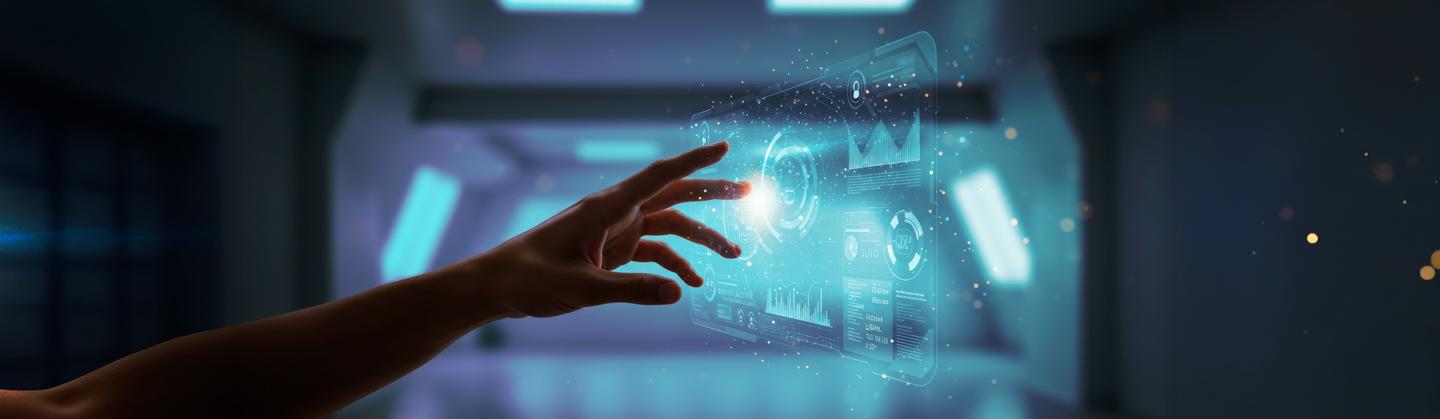 mano che tocca screen digitale